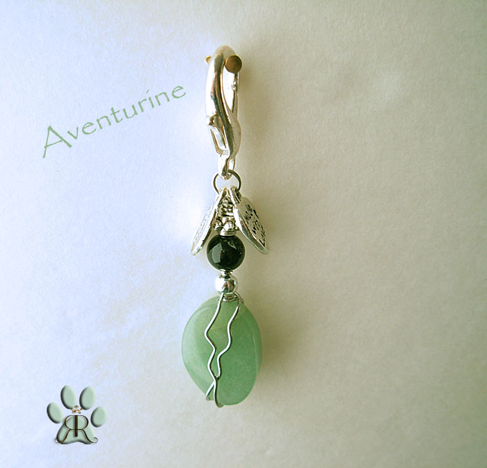 images/aventurine and black onyx pet charm